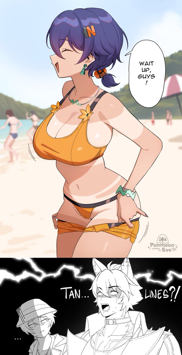 I think Belle forgot her sunscreen 🫢☀️
