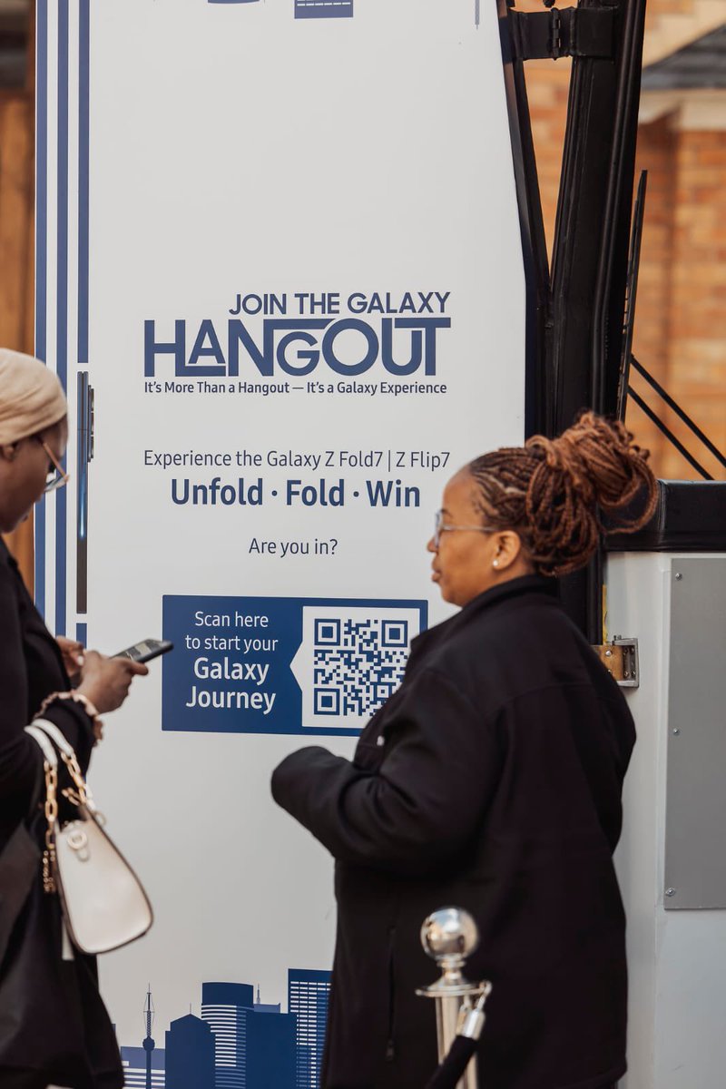 _kearamz's tweet image. #Ad The Galaxy Hangout that happening this weekend at Mall Of Africa is an epic experience and is buzzing🔥
Come through and explore the lastest Galaxy Z7 Series innovations including the Galaxy Z Fold7 and its AI powered features🫰🏽 What a game changer @SamsungMobileSA 👏🏾
