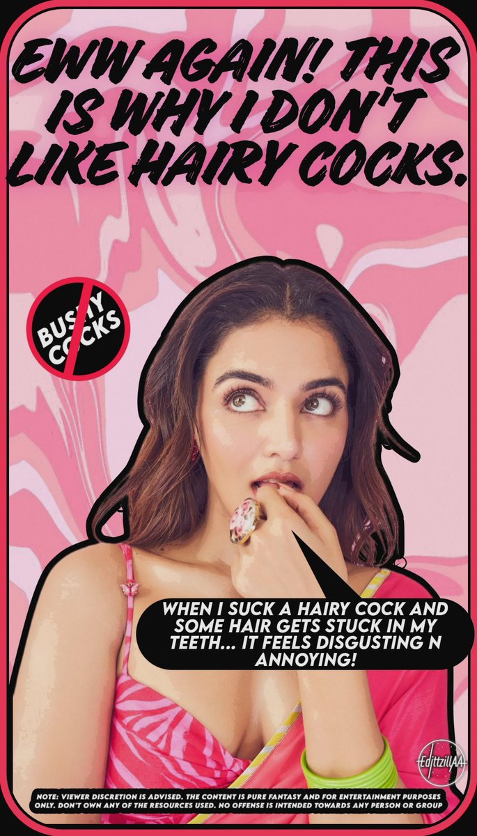 Wamiqa hates bushy cocks.😖

⚠️NOTE: Viewer discretion is advised. The content is pure fantasy and for entertainment purposes.