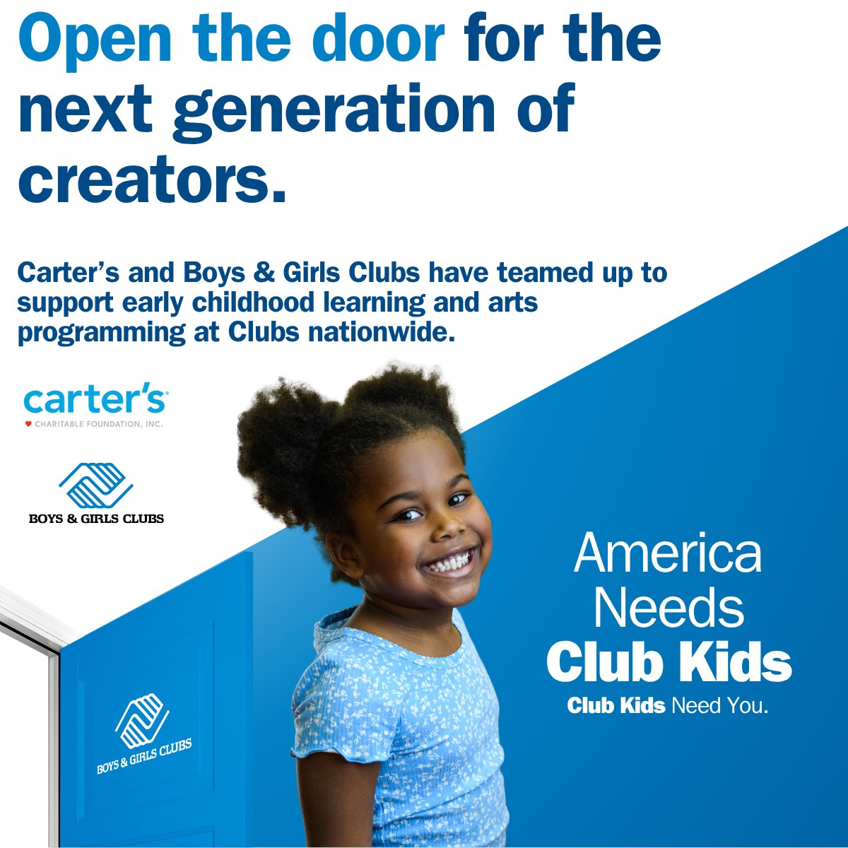 Help youth dream big by donating at checkout at <a href="/Carters/">Carter's</a>. Through 10/18 funds will support club programs at Boys &amp; Girls Club of Southeastern NC. Together we can achieve #GreatFutures! 💙