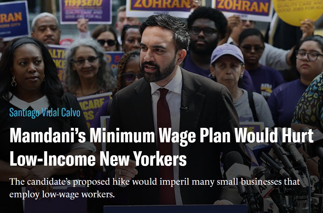 City Journal (@cityjournal) on Twitter photo .<a href="/ZohranKMamdani/">Zohran Kwame Mamdani</a> wants to raise New York City’s hourly minimum wage from $16.50 to $30. <a href="/SantiVidalC/">Santiago Vidal Calvo</a> explains how the proposal would limit employment opportunities for poor and working-class residents. .<a href="/ZohranKMamdani/">Zohran Kwame Mamdani</a> wants to raise New York City’s hourly minimum wage from $16.50 to $30. <a href="/SantiVidalC/">Santiago Vidal Calvo</a> explains how the proposal would limit employment opportunities for poor and working-class residents.