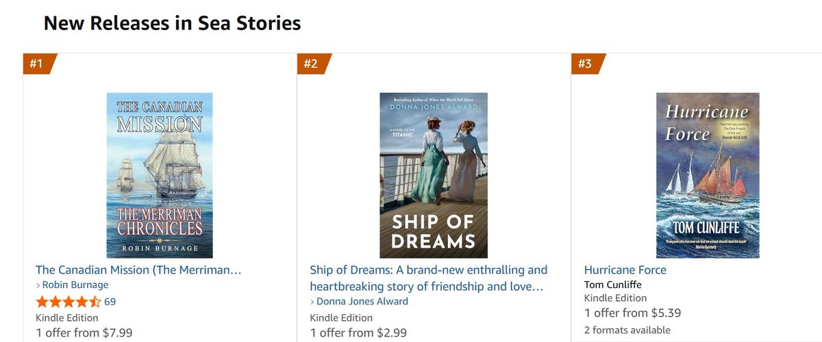 The Merriman Chronicles (@merriman1792) on Twitter photo The Canadian Mission at #1 - new release in Sea Stories
Britain's own sailing legend Tom Cunliffe at #3 and rising
It might be something to do with the cover paintings by <a href="/ColinMBaxter/">Colin Baxter</a>!
Click for info...
amazon.com/gp/new-release…
#bestselling #Bestseller #newrelease The Canadian Mission at #1 - new release in Sea Stories
Britain's own sailing legend Tom Cunliffe at #3 and rising
It might be something to do with the cover paintings by <a href="/ColinMBaxter/">Colin Baxter</a>!
Click for info...
amazon.com/gp/new-release…
#bestselling #Bestseller #newrelease