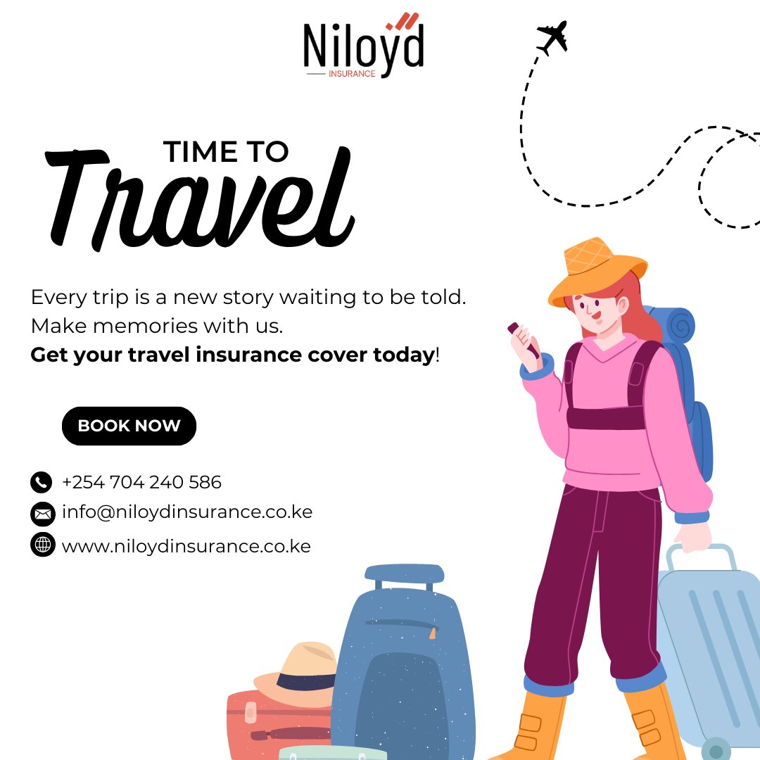 Niloyd Insurance Agency (@niloydinsurance) on Twitter photo Get your travel insurance cover with us today!!
Call : +254 704 240 586
Email : info@niloydinsurance.co.ke
#FastSet #TrendingNow #BrowseBilaWaas #Travelinsurance #Havertz #CHAN2025 #Booknow Get your travel insurance cover with us today!!
Call : +254 704 240 586
Email : info@niloydinsurance.co.ke
#FastSet #TrendingNow #BrowseBilaWaas #Travelinsurance #Havertz #CHAN2025 #Booknow