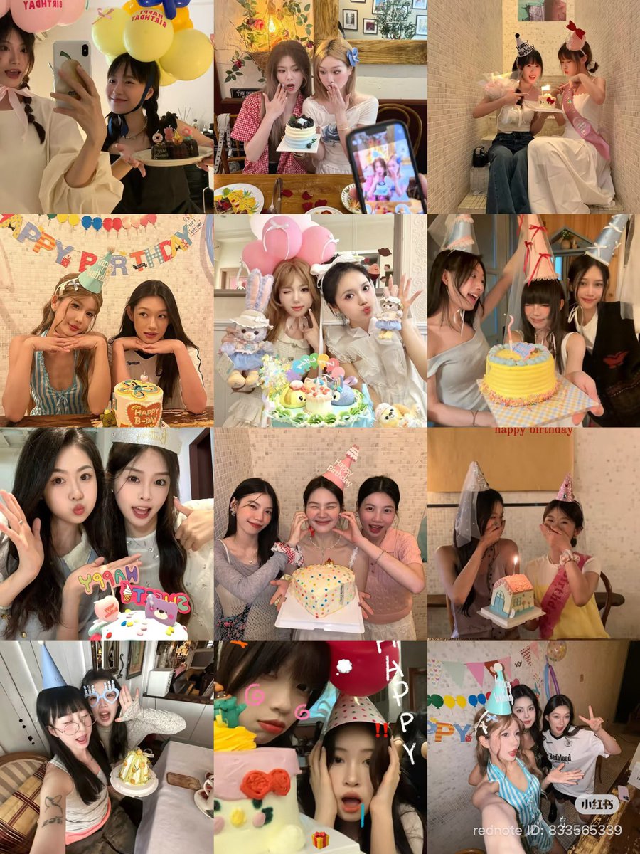 友達と撮るバースデーフォト(ˆ꜆ .  ̫ . )🎂🤍