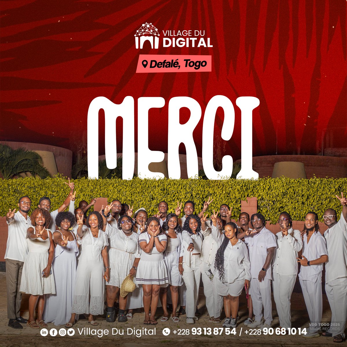 Village du Digital (@villagedudigit) on Twitter photo Le <a href="/VillageduDigit/">Village du Digital</a> 2025 à Défalé s’achève, et nos cœurs sont remplis de gratitude.
Merci à toutes et à tous d’avoir fait de ce rendez-vous un moment unique, riche en échanges, en découvertes et en convivialité.
Rendez-vous d'ici là pour d'autres expériences
#VillageDuDigital Le <a href="/VillageduDigit/">Village du Digital</a> 2025 à Défalé s’achève, et nos cœurs sont remplis de gratitude.
Merci à toutes et à tous d’avoir fait de ce rendez-vous un moment unique, riche en échanges, en découvertes et en convivialité.
Rendez-vous d'ici là pour d'autres expériences
#VillageDuDigital