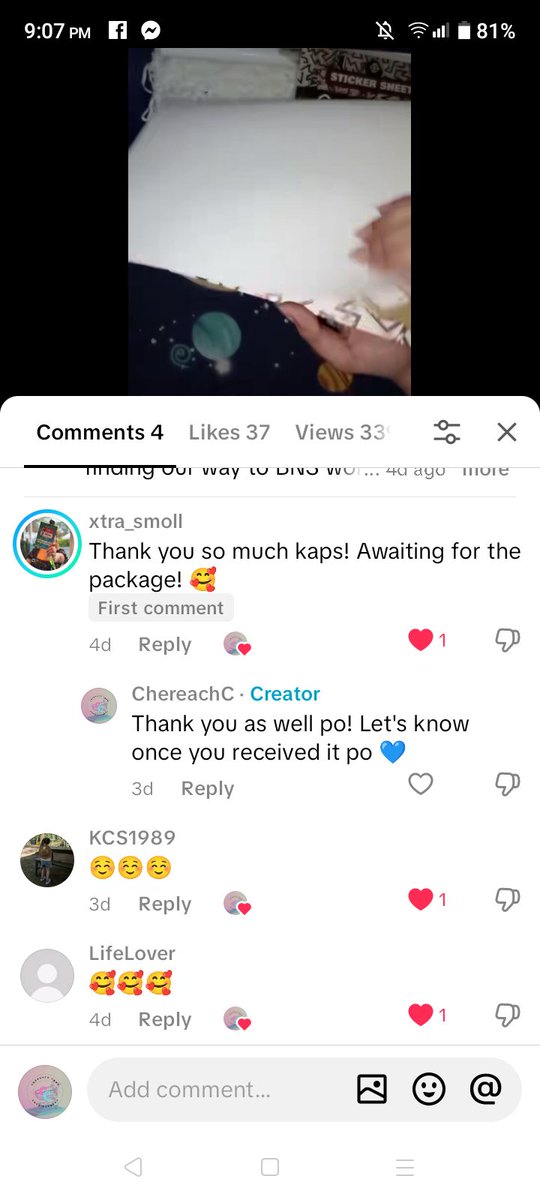 ChereachC's tweet photo. After so long, finally successfully shipped order(s) again! 🥹 #CieCieChereach https://t.co/F8TvNVZ9Cl