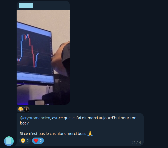 crypt0mancien's tweet photo. Un jour normal sur mon Telegram.

Et sinon vous avez des nouvelles de l'altseason ?

17€/mo jusqu'à ce weekend.
21€/mo ensuite.

Le bot s'installe et se configure en une petite heure grand max.

https://t.co/IpDk2MXGmT (espace pro) https://t.co/b47g9mW71O