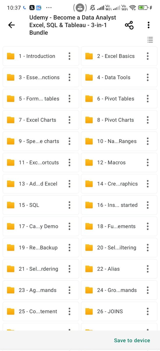 Data Analytics from Zero to Expert

A Udemy Complete Paid Course for Free for 24 Hours
Applicable for First 500 People

This Free Course Covers:
- Excel
- SQL
- Python
- R

Like , Retweet &amp; Reply "Data" to get it for free

Must be following me so that I DM you