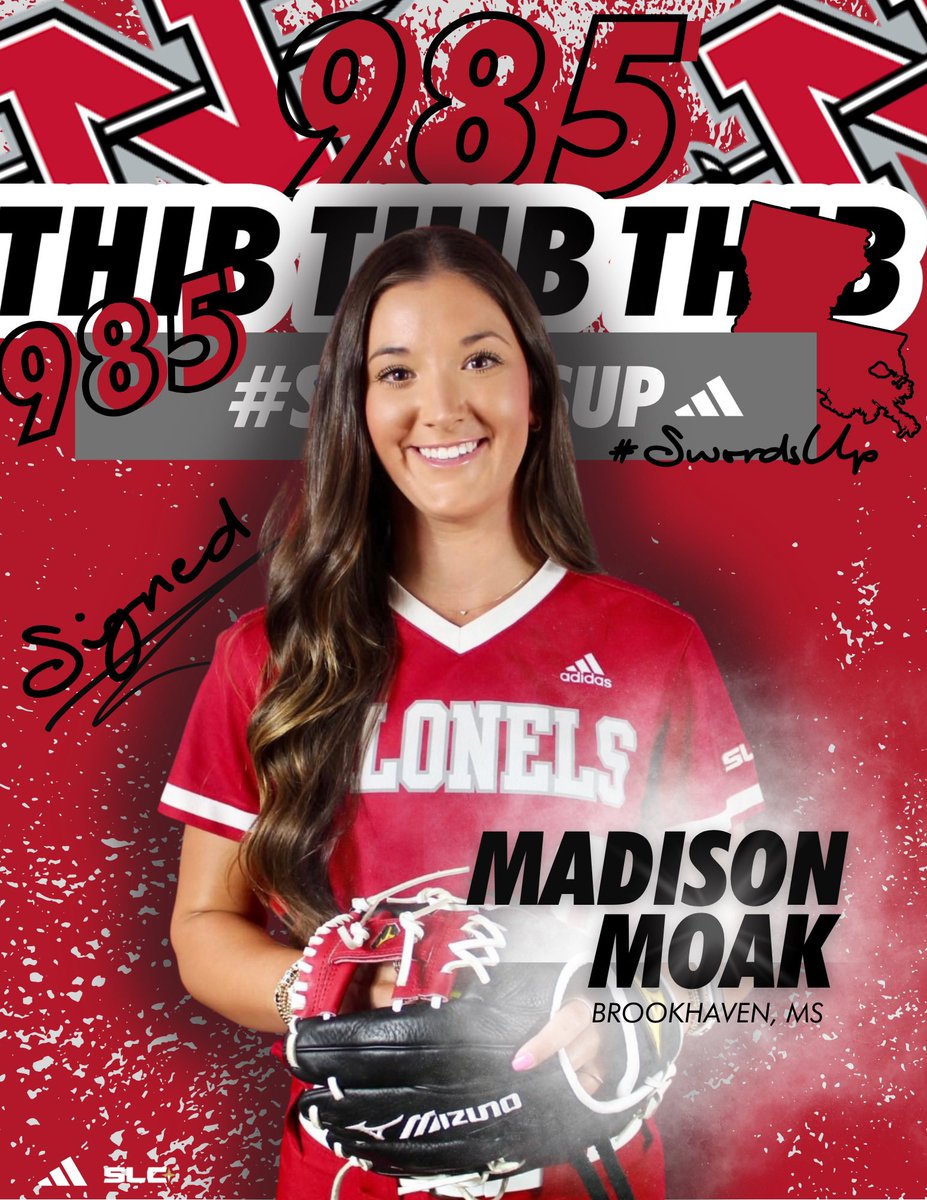𝗪𝗲𝗹𝗰𝗼𝗺𝗲 𝘁𝗼 𝗧𝗵𝗲 𝗕𝗮𝘆𝗼𝘂

🥎Madison Moak
🏡Brookhaven, MS
📚Southern Miss
▶️OF

#SwordsUp | #GeauxColonels⚔️