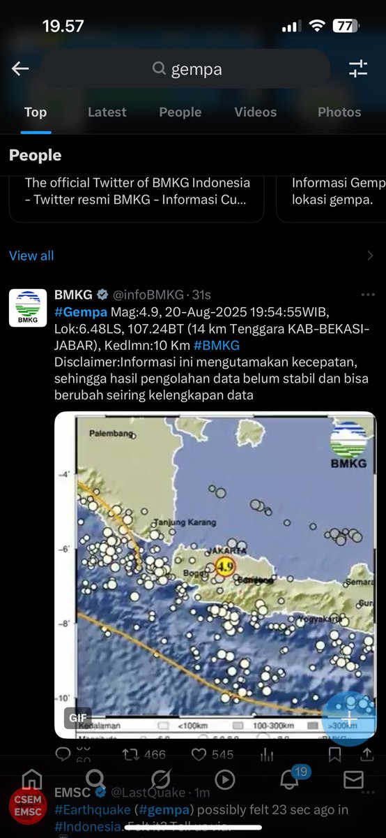 abangmude's tweet photo. @grok titik lokasi gempa, tolong detailkan. https://t.co/CRvBSFWgz9