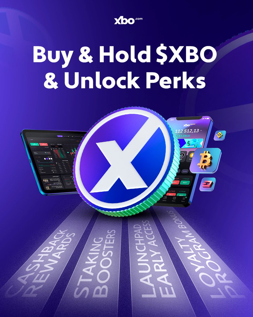 XboOfficial's tweet photo. No charts. No grind
Just hold $XBO and let the perks roll in

✅ Staking rewards? Automatic
✅ Loyalty boosts? Built in
✅ Platform perks? Already unlocked

Your bags don’t need your time
They just need $XBO

👉 Buy $XBO now: https://t.co/XQinx6NdAe

Learn more: https://t.co/eKuMat4cGV

$XBO #XBO #CryptoFOMO #CEX #TGE2025