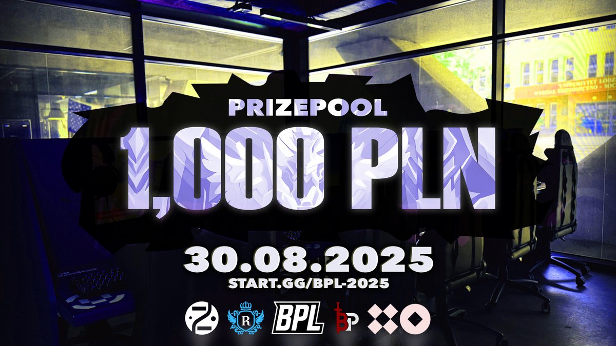 🏆BPL 2025 Turniej LAN #BrawlhallaPolska 1v1🏆

📅30 sierpnia, 12:00
📌<a href="/BaseStackPolska/">BaseStack 🕹️</a> (Łódź)
💰 Pula nagród: 1000 PLN

⭐Partnerzy: 
<a href="/BaseStackPolska/">BaseStack 🕹️</a> <a href="/prolly2_/">prolly2</a> <a href="/RoughlesBH/">Roughles</a>

🎟️Rejestracja: 
start.gg/bpl-2025/

#Brawlhalla #Gaming #Polska #Łódź