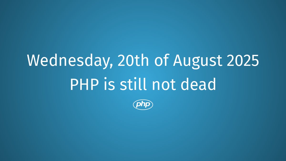 PhpDead's tweet image. PHP still not dead #php #PHPRenovated #LegacyPHP #PHPProgramming #PHPMySQL #PHPResurrection #PHPRevolution #PHPUpdates #PHPCode #PHPOOP