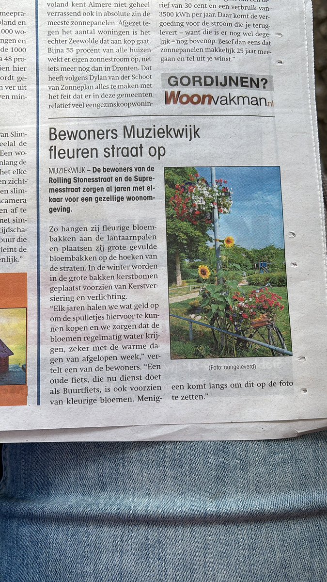 Wat een leuk initiatief #Almere Muziekwijk.