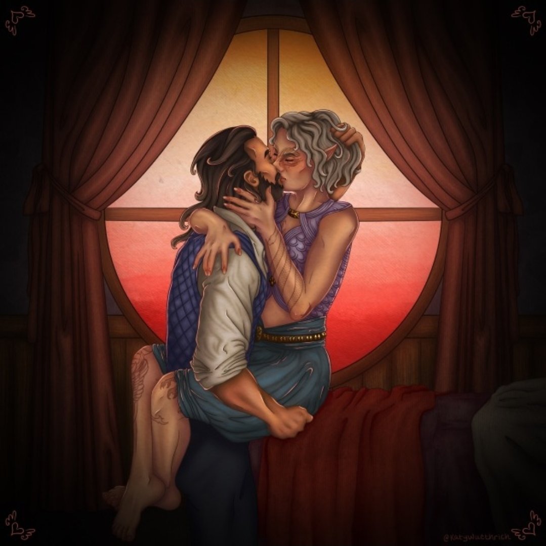 katywuethrich's tweet photo. Proud to say my first ever commission did pretty well! #Lucanis enjoyers, eat your heart out 😘 https://t.co/6or0Skcqh6