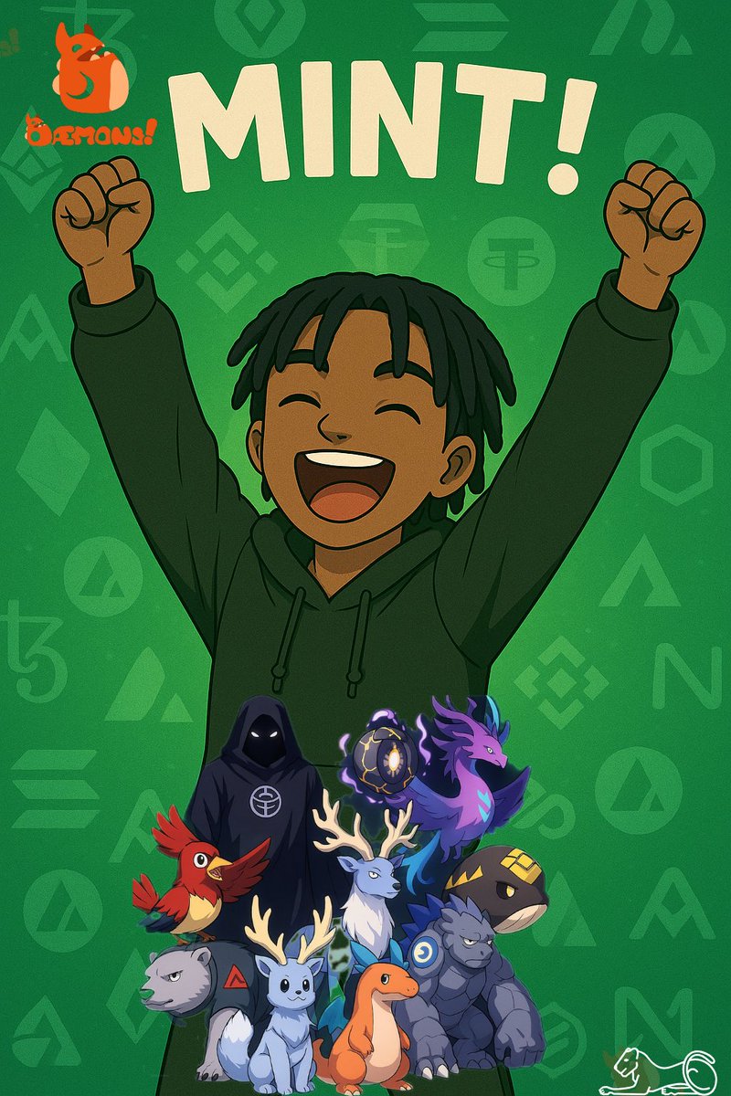 Lenzo_web3's tweet photo. GM  gamers ☀️🎮  
@daemons_gamefi mint is still LIVE and the rift is wide open!  

Summon your Dæmon, evolve your journey, and join the onchain revolution.  
Mint before it’s too late your companions won’t last forever.  

⚔️ https://t.co/VYktCgNYkZ  
#Dæmons #Web3Gaming #MintNow https://t.co/0HaF606Z1F