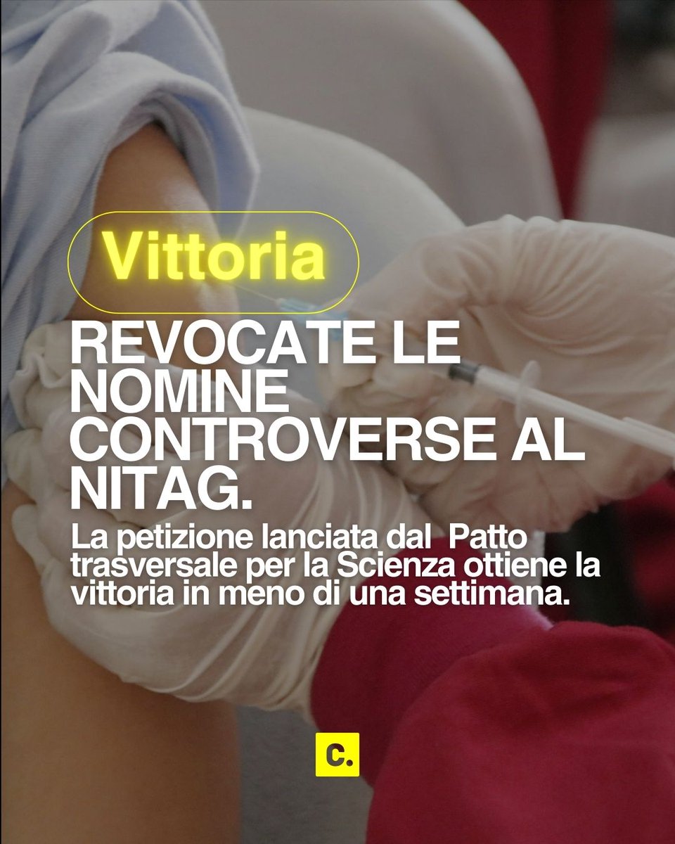 ChangeItalia's tweet image. 🎉 Vittoria per la scienza e la salute pubblica!

Le firme contano, la partecipazione funziona.

#Vaccini #SalutePubblica #NITAG #PetizioneVincente #ChangeItalia #Vittoria