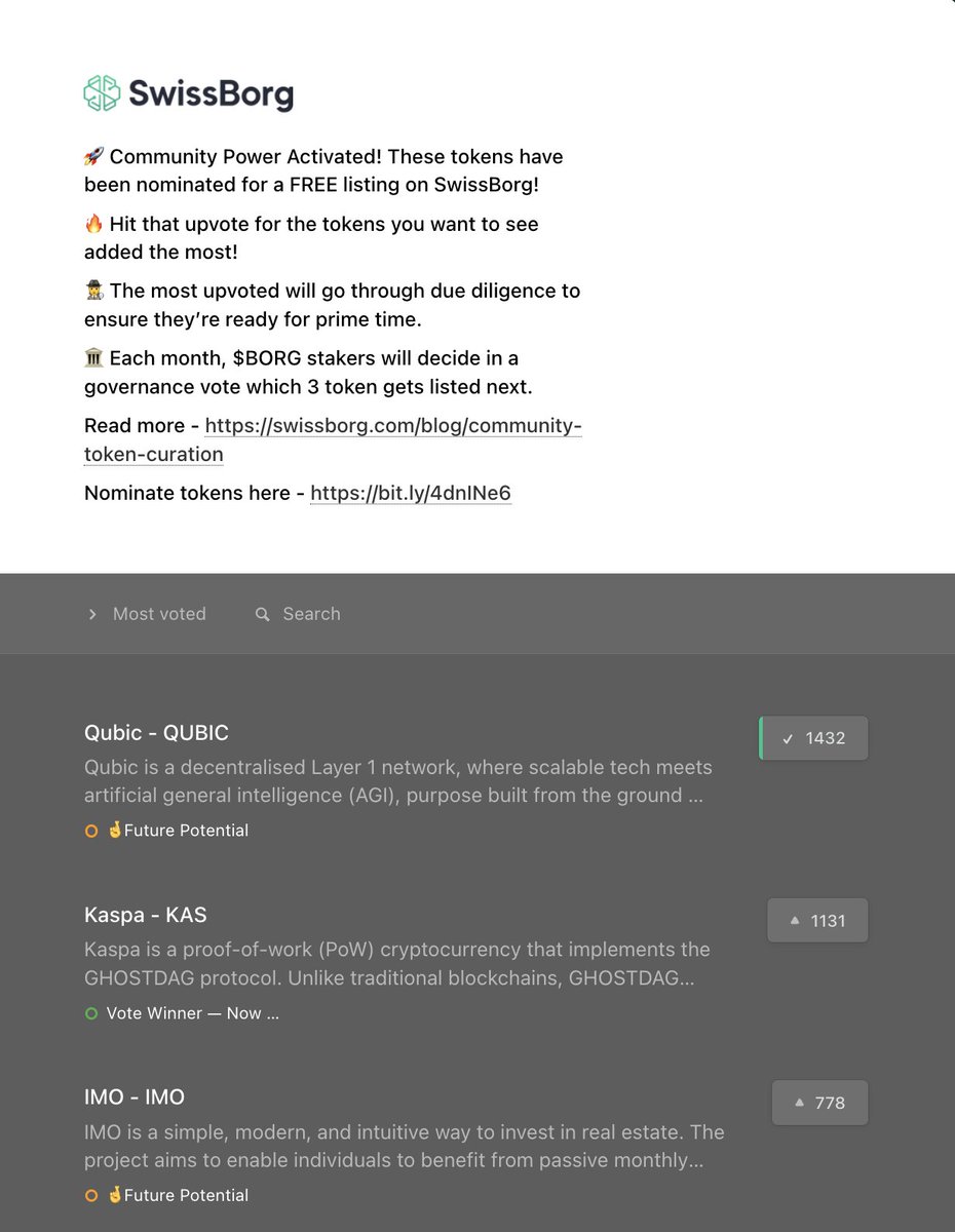 🚨 $QUBIC is about to be listed on <a href="/swissborg/">SwissBorg</a> for FREE thanks to its community power 💥

No other project combines such deep, disruptive tech with such an engaged community.

In the bull run, this same community will onboard the masses → and when big players finally follow,