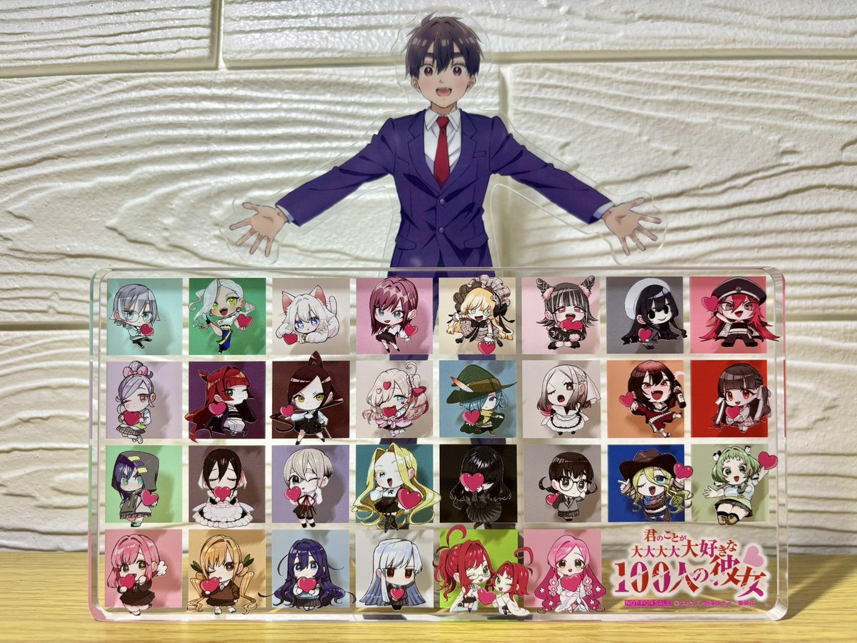 当選品 100カノ アクリルブロック 君のことが大大大大大好きな100人の彼女 当選品 100カノ アクリルブロック 君のことが大大大大大好きな100人