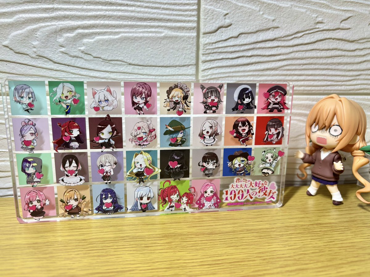 100カノ22巻アクリルブロック、100カノRADIOオリジナルロゴステッカー 当選品 100カノ アクリルブロック 100カノ22巻アクリルブロック、100