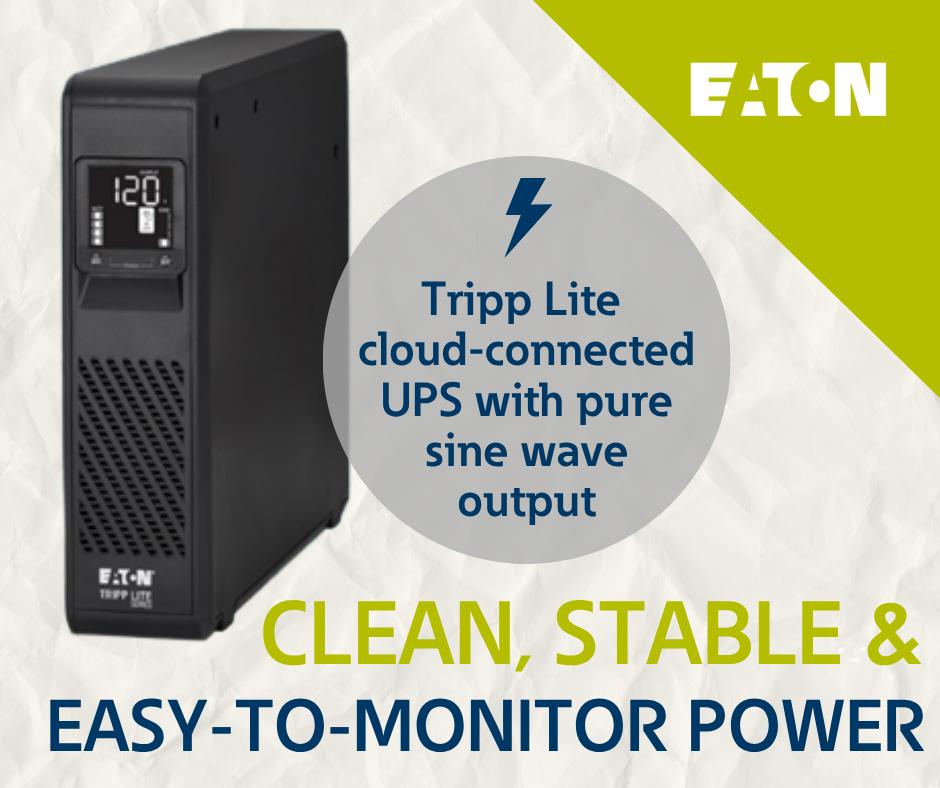 Eaton's Tripp Lite series cloud-connected line-interactive UPS systems now includes new models with capacities ranging from 750VA to 1500VA. Ideal for high-end workstations, labs, fulfillment operations and data centers: ow.ly/8BgA30sOBIV