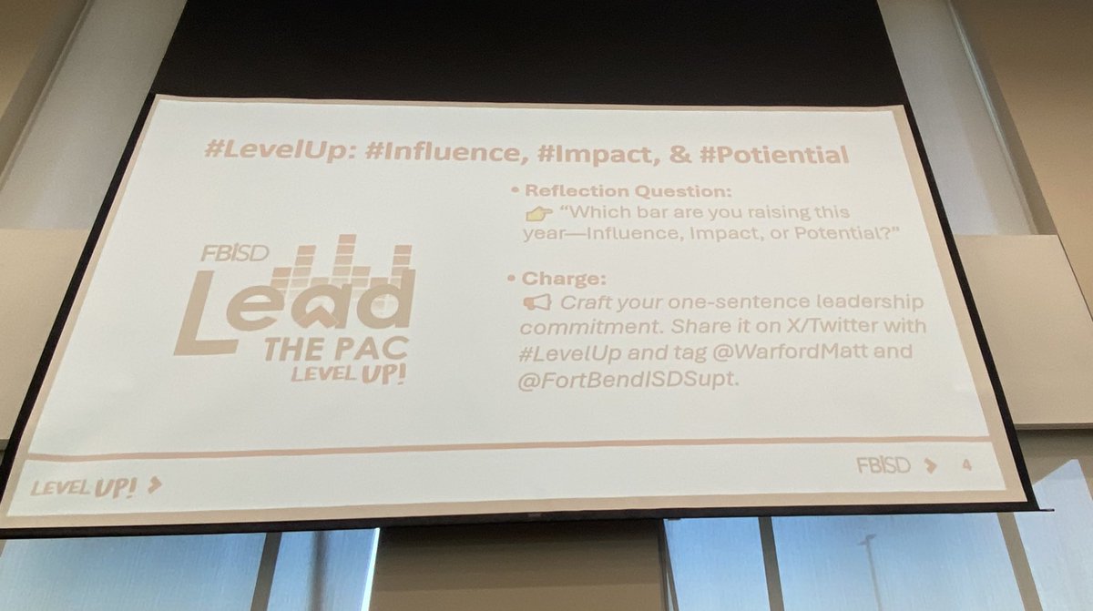 First Foundations meeting of the year! Let’s go, FBISD! Level Up!