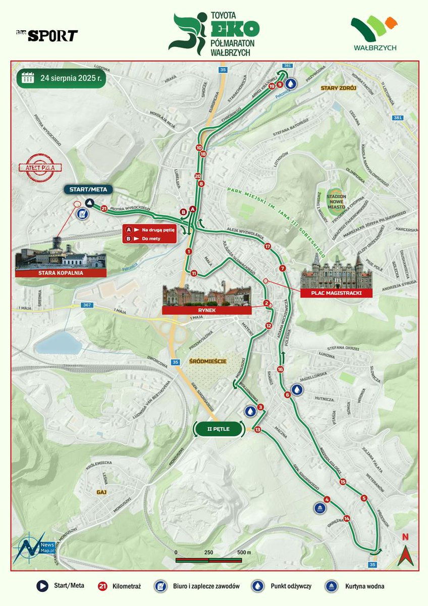 Już w ten weekend startuje 25. Toyota Eko Półmaraton Wałbrzych! 🏃‍♀️ Start i meta w sercu Starej Kopalni.
 W niedzielę parking przy Starej Kopalni będzie zamknięty.
⛏ Zwiedzanie Starej Kopalni odbywa się normalnie – od 10:00 do 19:00 (ostatnie wejście 17:00).
<a href="/WalbrzychMM/">WałbrzychMojeMiasto</a>