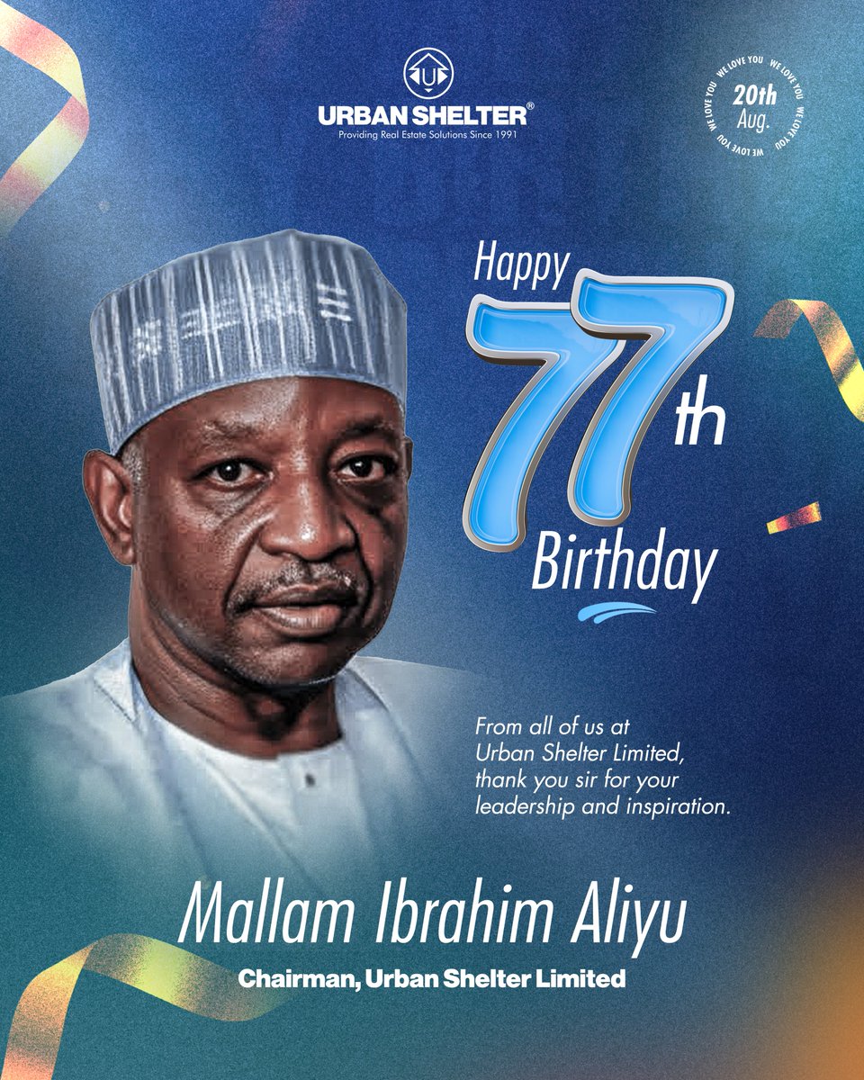 Today, we celebrate not just a leader but a visionary whose guidance, values, and commitment continue to shape Urban Shelter’s journey. 

Happy Birthday, sir! 
Here’s to many more years of impact and success.

#UrbanShelter #leadership #CelebratingExcellence #HappyBirthday