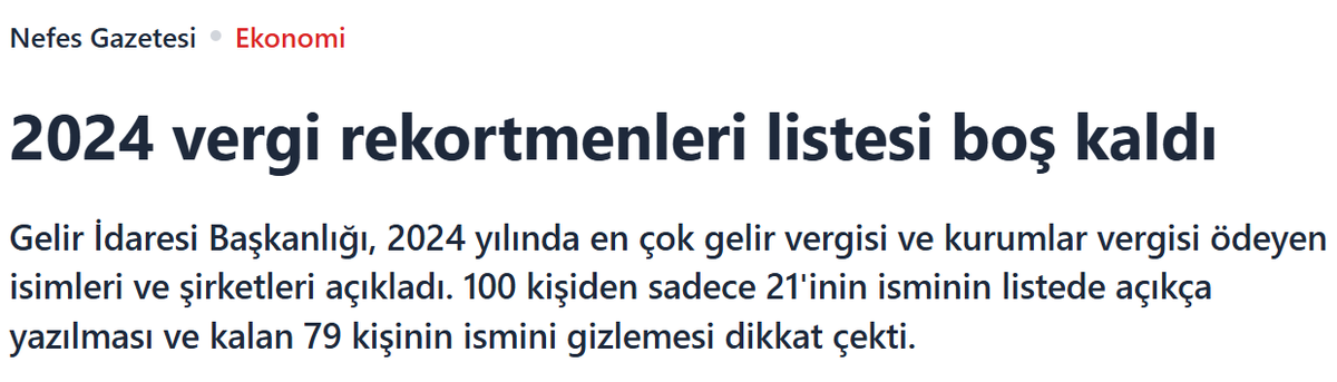 Muhalefetin potansiyel seçim vaadlerinden biri bu olmalı, en azından ilk 20 veya 30'daysan ismin gizlenememeli veya 50.. her neyse.. <a href="/erkbas/">Erkan BAŞ</a> <a href="/nevsinmengu/">nevsin mengu</a>