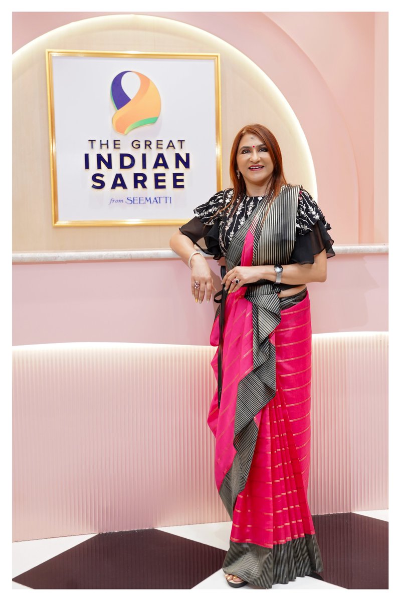Beenaseematti's tweet photo. It was a proud and emotional moment to unveil a collection that celebrates our cultural legacy.
For me, sarees are not just garments—they are stories woven with heritage and artistry.
Presenting this stunning collection to the world fills me with immense gratitude. https://t.co/Pphv8btAWc