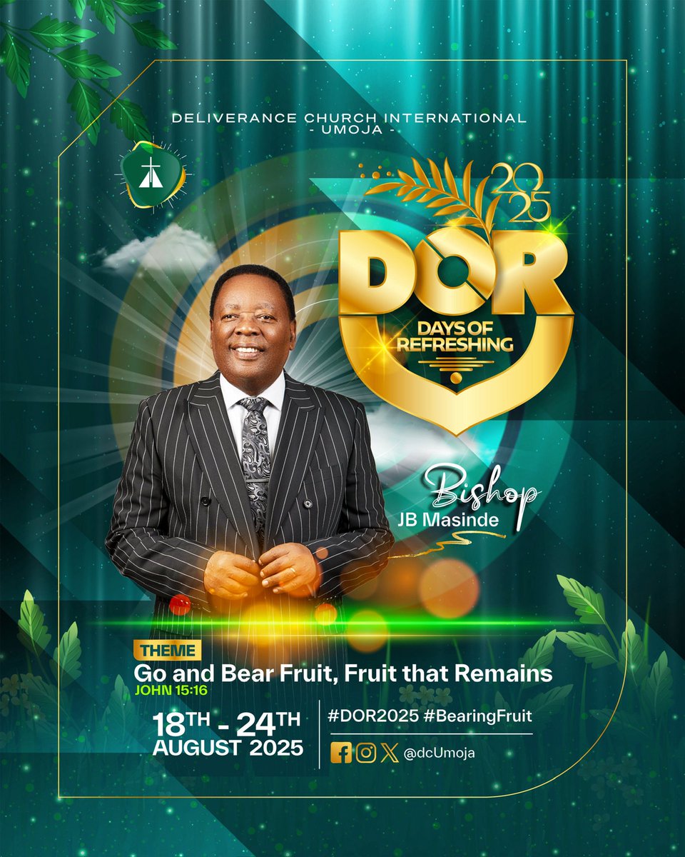 Join me at #DOR2025 for further Exposition into our conference theme. #BearFruit!
Watch and share on Facebook facebook.com/share/v/1DpH7u… 
YouTube youtube.com/live/mdgOYRnuk…
Website dcumoja.org/livestream/