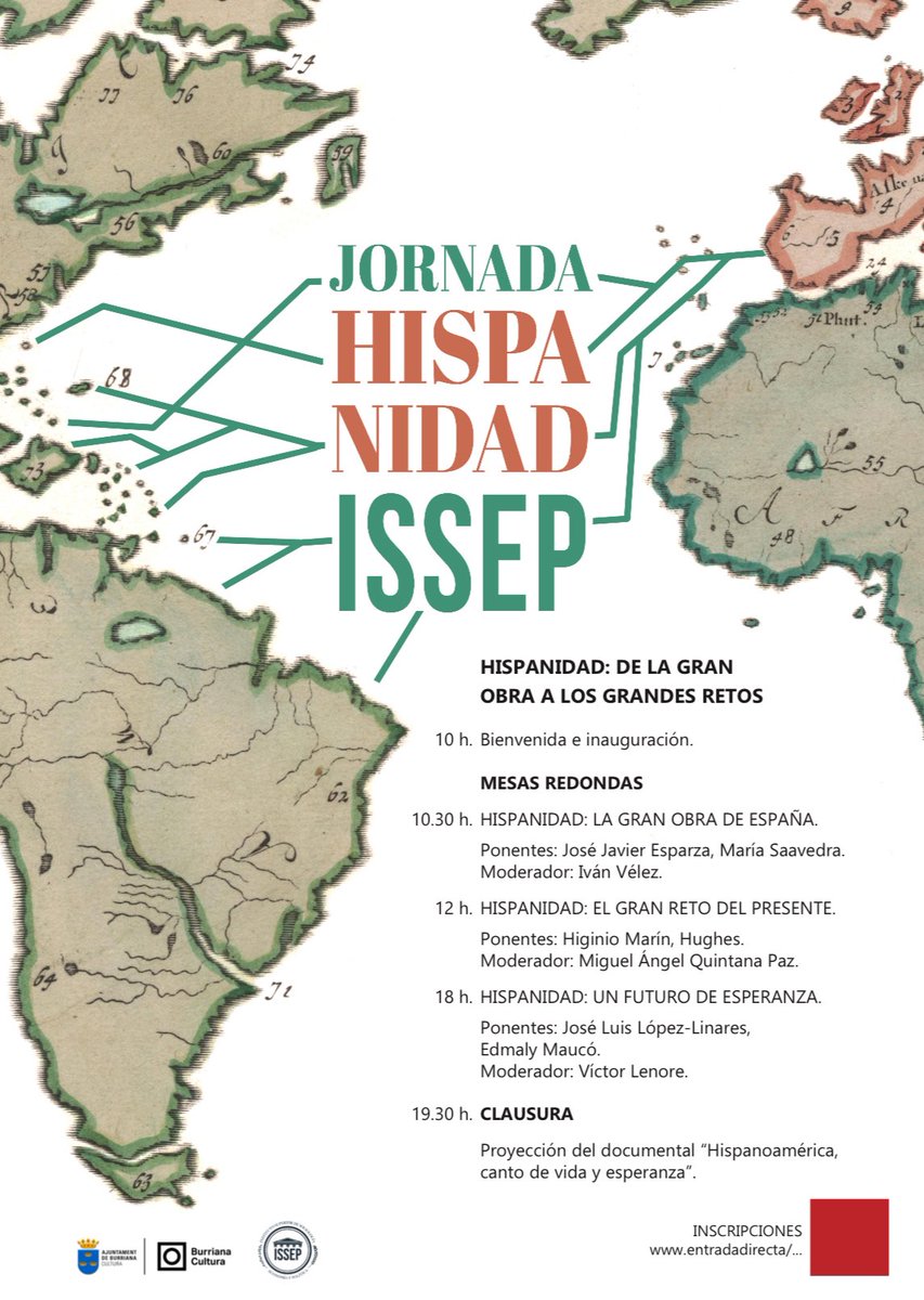 Jesús Albiol 🇪🇸 (@jesus_albiol_) on Twitter photo ‼️ <a href="/IssepMadrid/">ISSEP Madrid</a> llega a Burriana para remover conciencias.
Bloquea el 18 de octubre en tu calendario, pronto tendréis el enlace de registro, la entrada será libre hasta completar aforo.
¡Permaneced atentos!
🌎 #hispanidad #batallacultural <a href="/burrianacultura/">burriana_cultura</a> ‼️ <a href="/IssepMadrid/">ISSEP Madrid</a> llega a Burriana para remover conciencias.
Bloquea el 18 de octubre en tu calendario, pronto tendréis el enlace de registro, la entrada será libre hasta completar aforo.
¡Permaneced atentos!
🌎 #hispanidad #batallacultural <a href="/burrianacultura/">burriana_cultura</a>