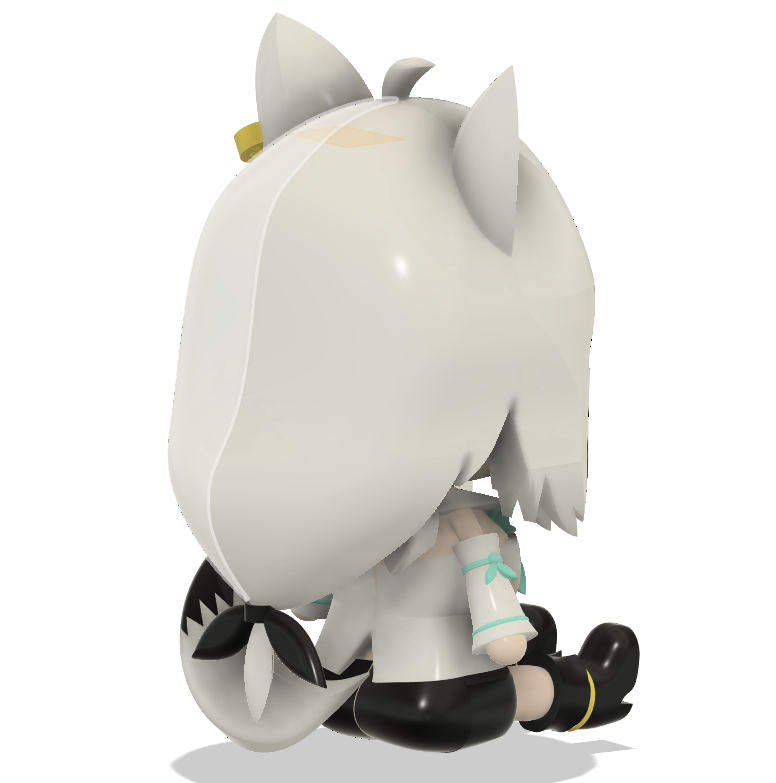 kobushiba's tweet photo. 以前、フブちゃんのちびフィギュアを作ってみたい！
と言って自分で原画を描いていた件...

ついに3Dモデリング完成しました！！！

かなーり大変でした......でも可愛くできた気がするのでヨシ😤

これを3Dプリンタで召喚してきます！
乞うご期待！
(↓ちょっとした裏話など..)
#絵フブキ
#ホロライ部 https://t.co/i2BLls6JcZ