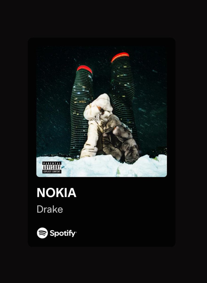 Drake's 'NOKIA' has now surpassed 400 MILLION streams on Spotify 🔥🤯

It is currently the highest-selling song released by any rapper in 2025.
