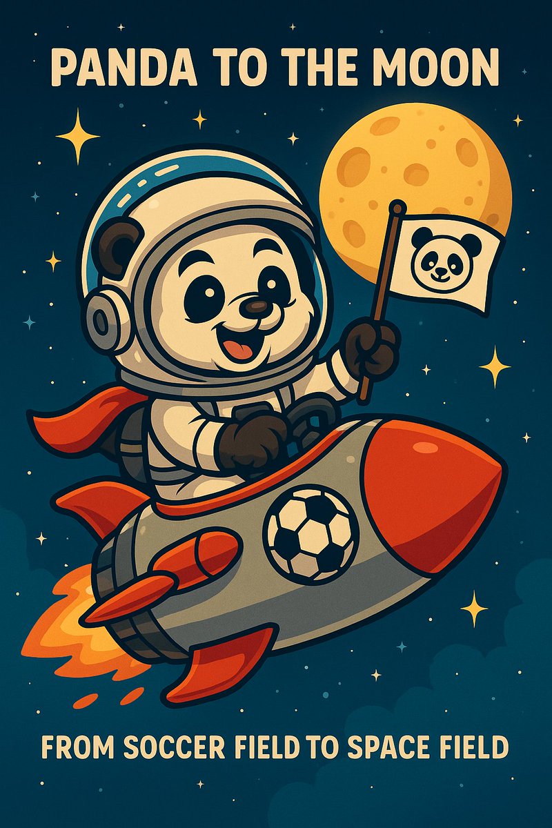 #PandaBeibei just left the soccer field and jumped straight into a rocket 🚀⚽️
Next stop: the Moon 🌕
Nothing can stop this panda adventure! 🐼✨