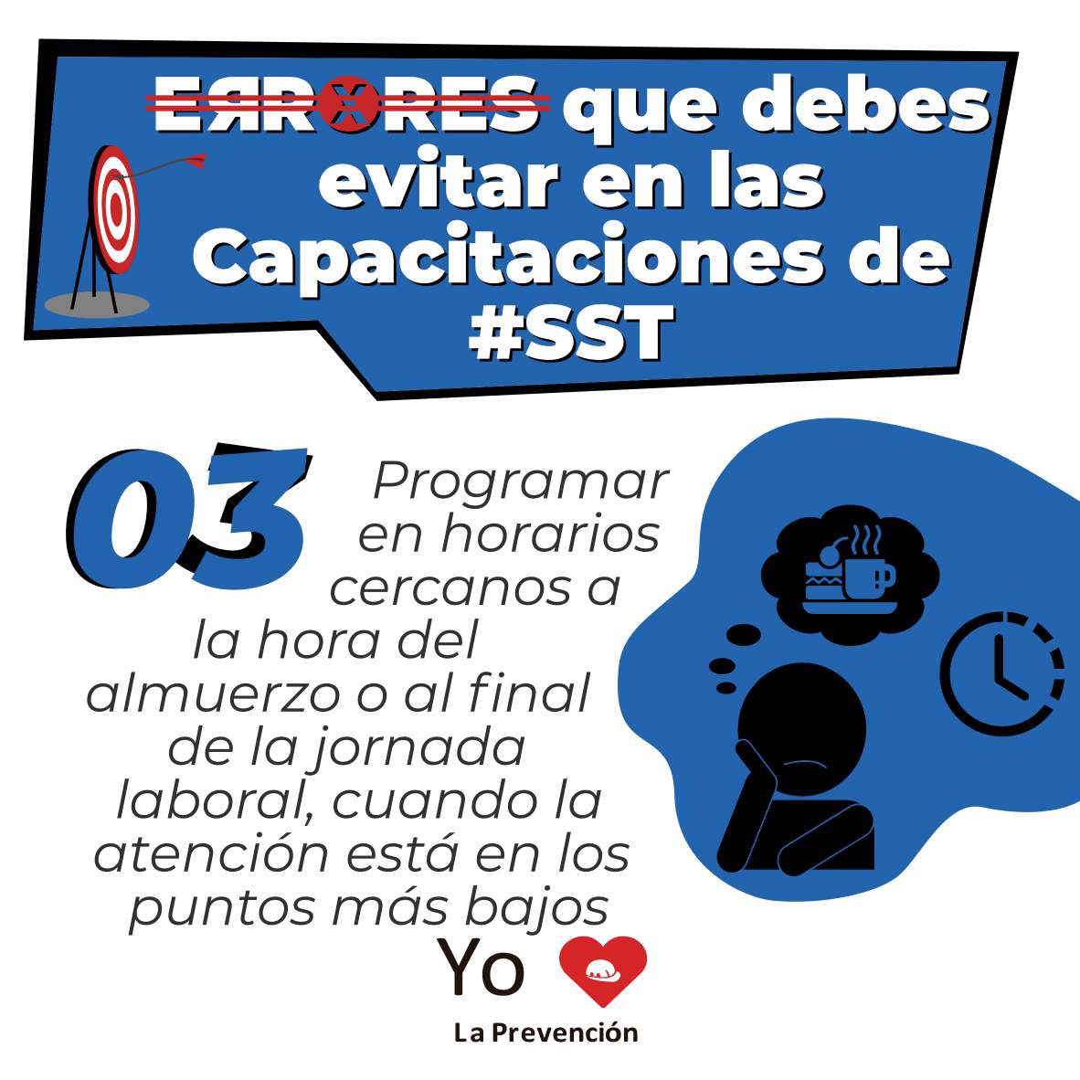 LudoPrevencion's tweet photo. ¿Has cometido alguno de estos 4 errores en tus capacitaciones de Seguridad y Salud en el Trabajo?
¿Qué otro error has visto que se cometen en las capacitaciones de SST?

#PrevenciónPorConvicción
#SSOMA
#SeguridadySaludenelTrabajo
#CulturadeProducciónSegura https://t.co/qljnWew8px
