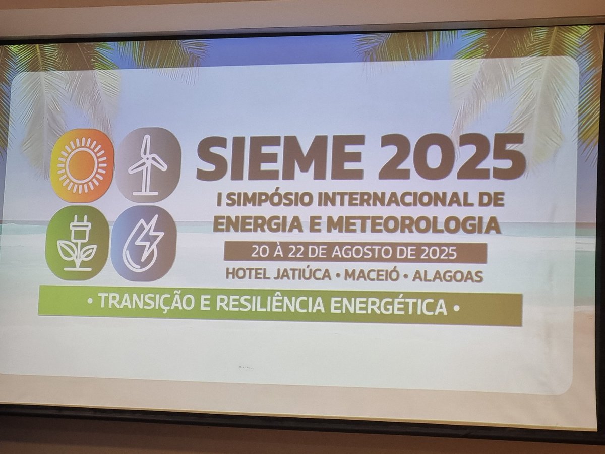 Semana de evento!! Energias renováveis, sustentabilidade, previsão climática, amigos, conhecimento, trocas.
Melhor atividade da nossa profissão, sim ou com certeza?