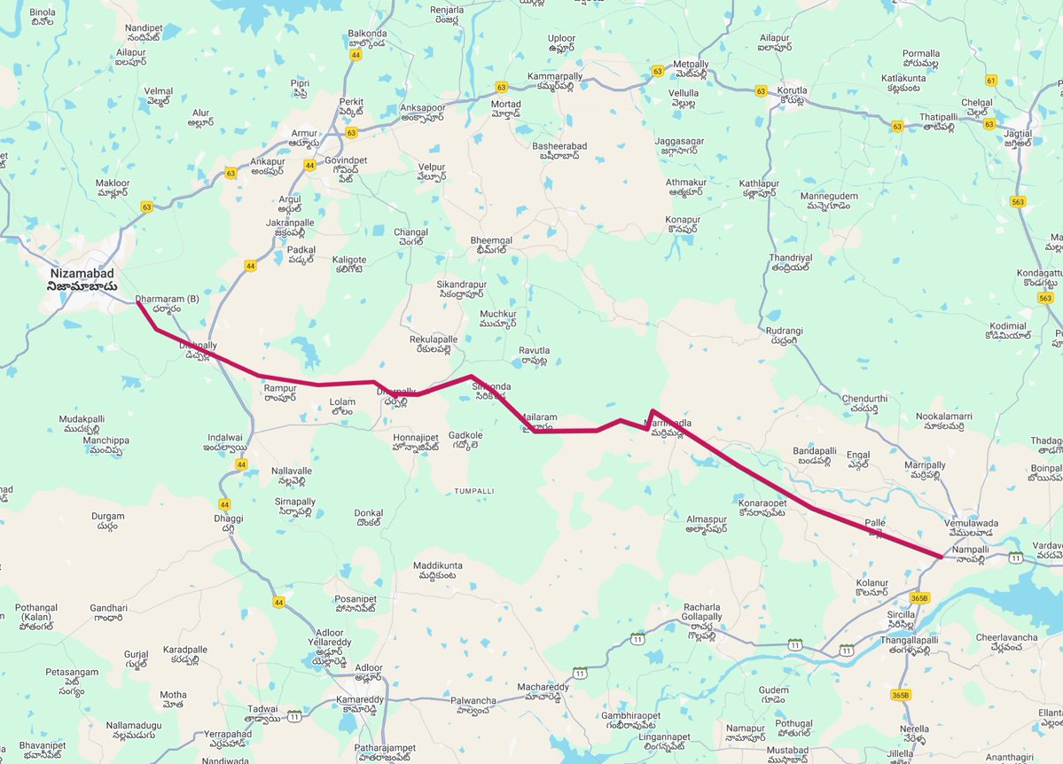 Nizamabad Development (@nzbdevelopement) on Twitter photo Convert NZB–Siricilla/VMWD into a 4-lane national highway
It'll uplift backward areas in NZB Rural, cut distance to KNR & WL, and spur growth in Dharpally & Sirikonda
Secure forest clearances & make this upgrade happen now- these regions have waited long enough
<a href="/Arvindharmapuri/">Arvind Dharmapuri</a> Convert NZB–Siricilla/VMWD into a 4-lane national highway
It'll uplift backward areas in NZB Rural, cut distance to KNR & WL, and spur growth in Dharpally & Sirikonda
Secure forest clearances & make this upgrade happen now- these regions have waited long enough
<a href="/Arvindharmapuri/">Arvind Dharmapuri</a>