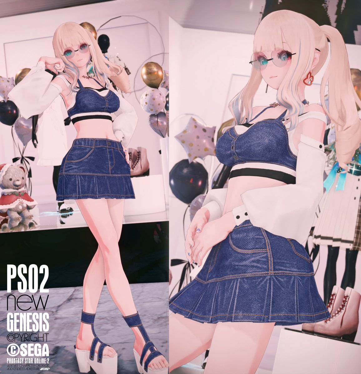 ミニデニムスカート
衣装も髪型も素敵でした✨

(via Photoshop )  #PSO2NGS
