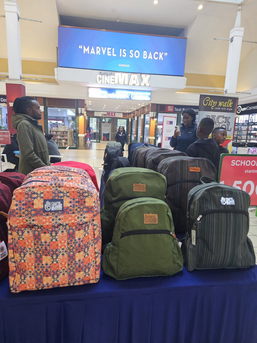 FerdyOmondi's tweet photo. As you walk into the Junction Mall you will see some really beautiful school bags.

They're ours.
They're durable. 
They're affordable.
From 1500.

Grab one or order from @Crafts_Meaning , 0791 91 40 91. https://t.co/R1ZMlWuCWh