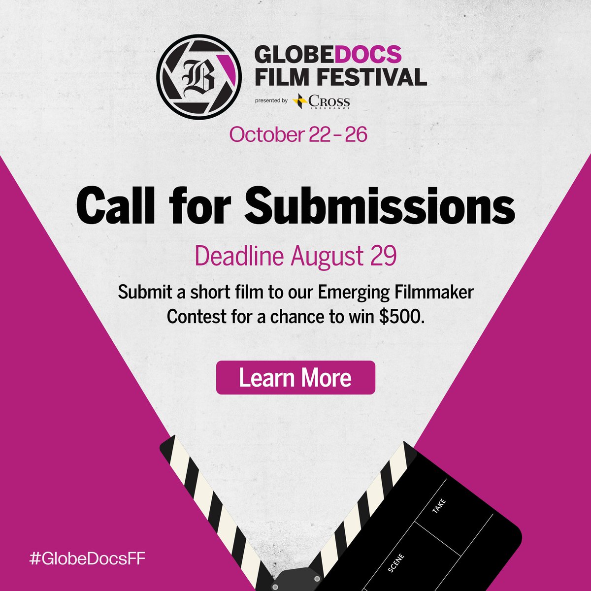 globeevents's tweet photo. Calling all storytellers!
Enter the Emerging Filmmakers Contest for a chance to have your film featured in our Local Shorts program at the 2025 GlobeDocs Film Festival!

Deadline: August 29

Learn more and submit here: https://t.co/aE4kEPh5Nc https://t.co/2uMXNvEqu6