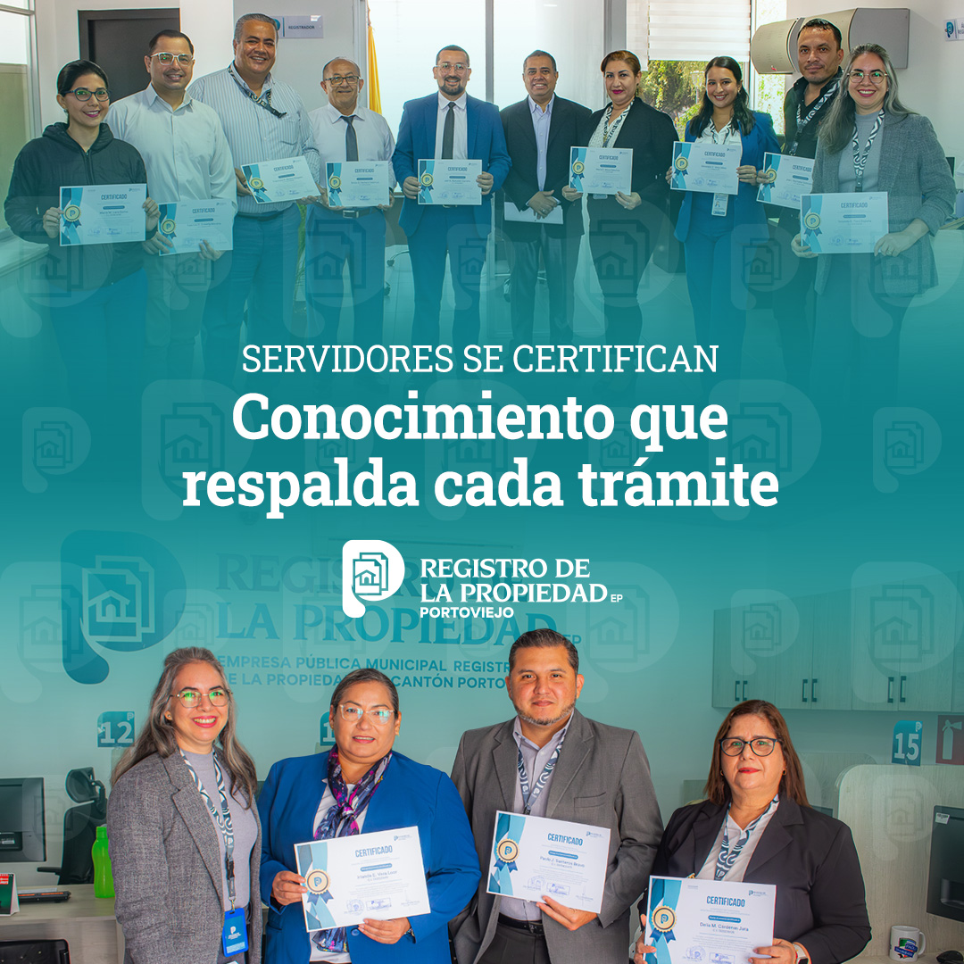 REGISTRO_RPP's tweet photo. 📌 Servidores del área registral del Registro de la Propiedad de Portoviejo EP participaron en una capacitación sobre aspectos de la LOIP y su reglamento
Más información aquí 👉 https://t.co/xRovfvdDH5
#RegistroDeLaPropiedad #Portoviejo #LOIP https://t.co/BNY6Pc8SDE