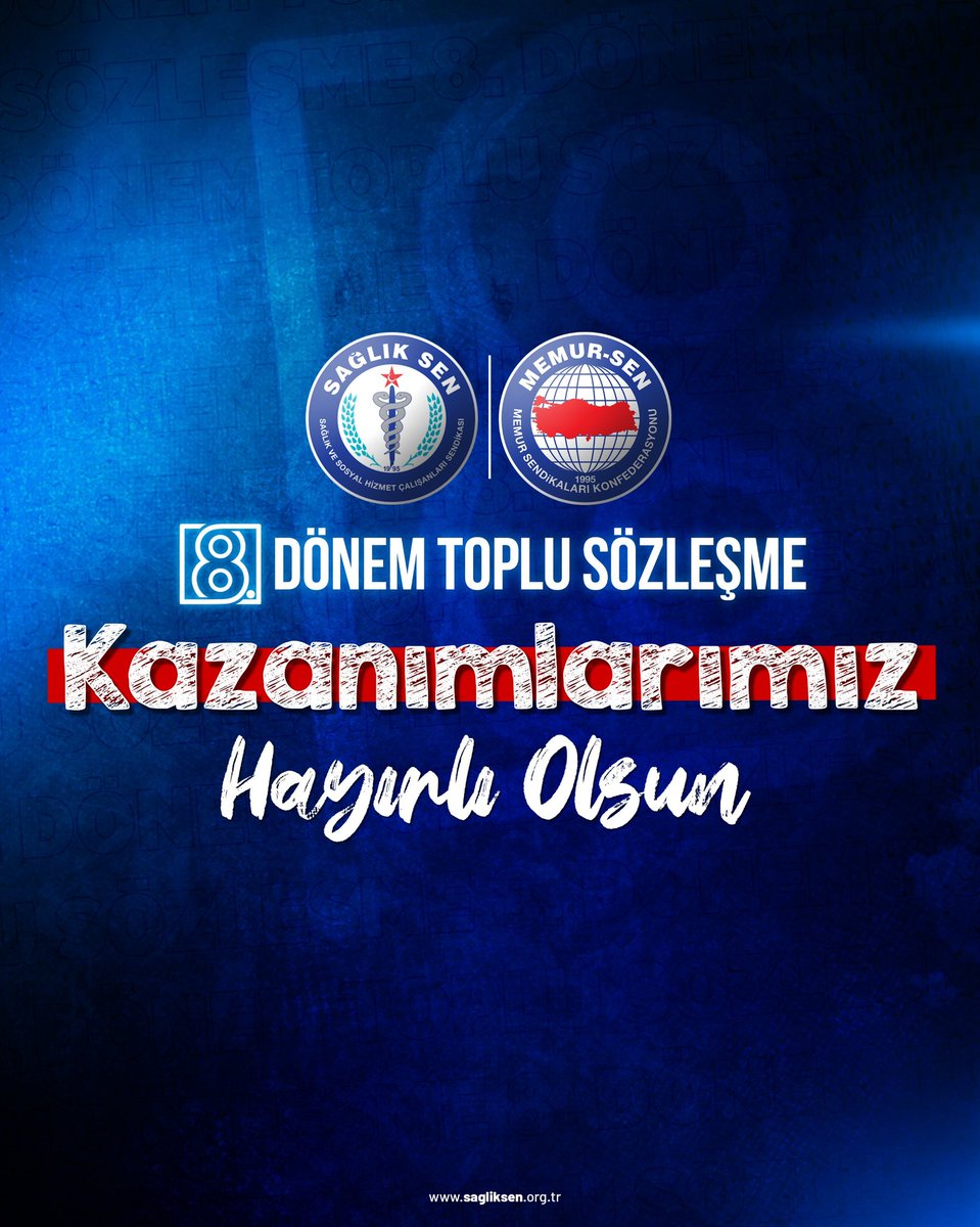 sagliksen's tweet photo. 8. Dönem Toplu Sözleşme Görüşmeleri sürecinde hizmet kolları masada mutabakata vardı.

Sağlık-Sen; gece çalışma tazminatı, taban ödeme katsayısının artırılması ve Sağlık Bakanlığı'ndaki sağlık hizmetleri sınıfı çalışanlarına giyim yardımının ayni olarak verilmesi gibi masada 29 önemli kazanıma imza attı. 

⤵️
https://t.co/ORvncY7DUu