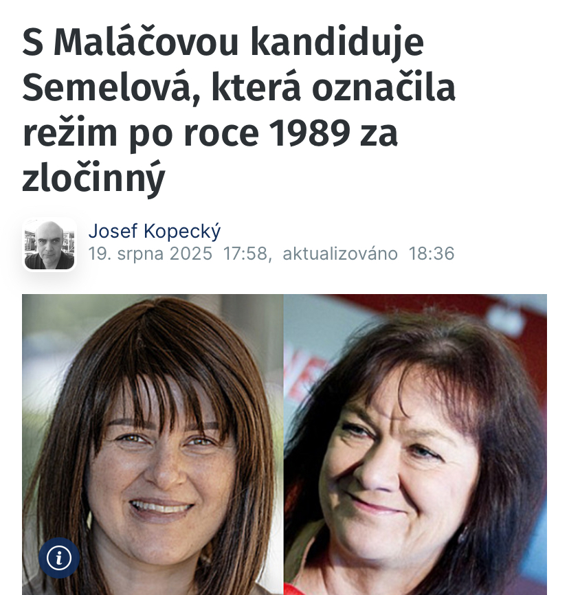 Luděk Niedermayer (@ludeknie) on Twitter photo Vážená paní <a href="/JMalacova/">Jana Maláčová - SOCDEM</a>, jak lidem vysvětlíte, že jste na kandidátce s M. Semelovou, která zpochybňuje vynucenost přiznání Milady Horákové, srpen 1968 je pro ni "internacionální pomoc", u hrobu Gottwalda zpívá Internacionálu nebo popírá zločinnost minulého režimu? To fakt bolí. Vážená paní <a href="/JMalacova/">Jana Maláčová - SOCDEM</a>, jak lidem vysvětlíte, že jste na kandidátce s M. Semelovou, která zpochybňuje vynucenost přiznání Milady Horákové, srpen 1968 je pro ni "internacionální pomoc", u hrobu Gottwalda zpívá Internacionálu nebo popírá zločinnost minulého režimu? To fakt bolí.