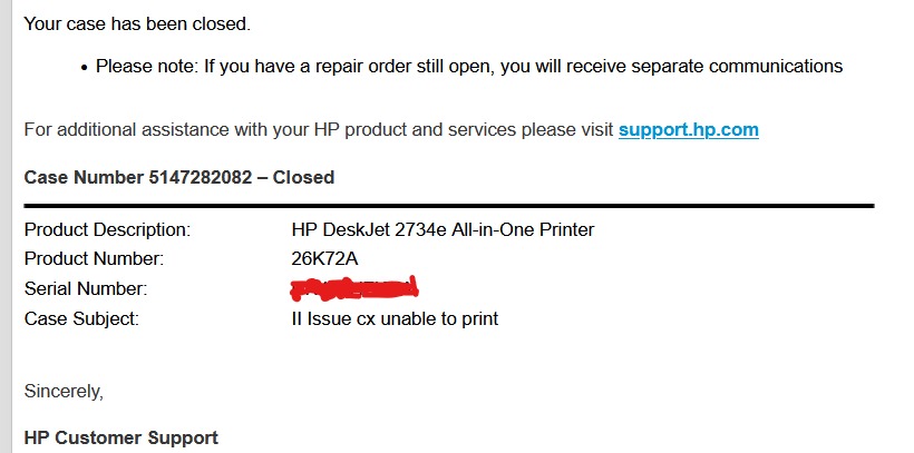 Invisible_one19's tweet photo. @HP it is not fixed and I told the technician it was not fixed. I even told them how to fix it. #losercompany #failedsupport #wouldnotinvestinthis https://t.co/IFFpqPRQeP