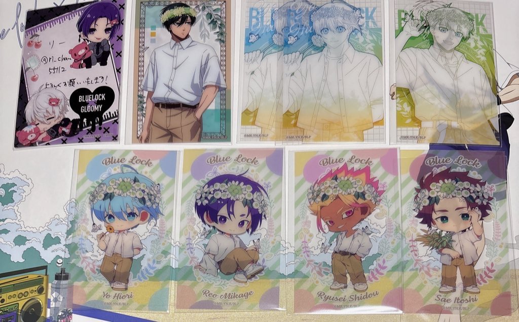 【交換 譲渡】

ブルーロック  flower crown フラワークラウン クリアカード

⭐️譲⭐️
凛、氷織、潔、玲王、士道、冴

💕求💕
等身凪＞SD凪＞線画凪、玲王
定価+送料

玲王は希望数揃った為出してます
纏めての譲渡か凪との交換優先です
郵送か予定合えば都内お手渡し可能
よろしくお願いいたします🙇‍♀️