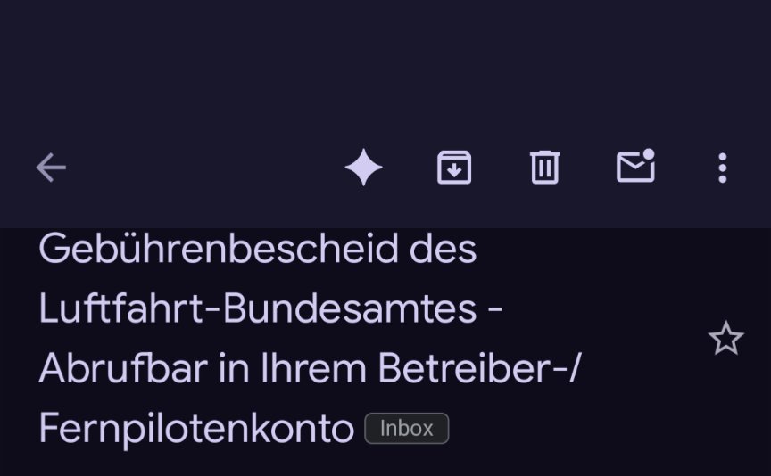 German bureaucracy in a nutshell: it took the Luftfahrt-Bundesamt 2,5 years to send me the bill to pay for the Drone Pilot Licence I took in March 2023.