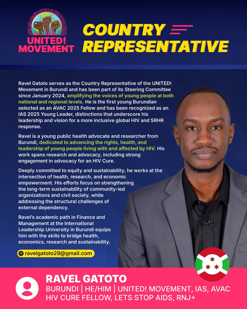 UNITEDMoveESA's tweet image. Yayyy💃🏻 

📌Know Your Country Rep!

Introducing our first batch of UNITED! Movement Country Representatives. They are the connectors of country-level engagement and our Regional Movement. 

Spotted your Country Rep? Let us know what excites you most about their nomination what…