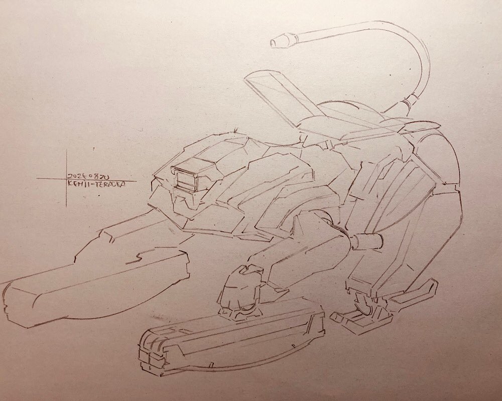 謎機械
犬型を描いたつもりが
猿型になってた

関節を間違えた 
