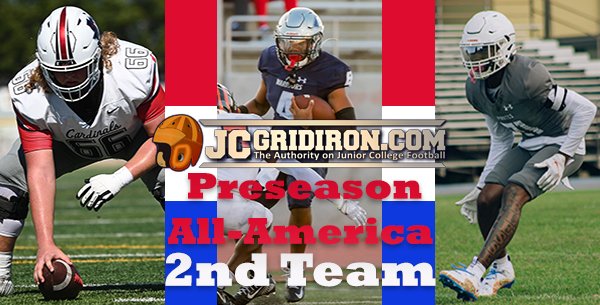 Brad Hoiseth (@bradhoiseth) on Twitter photo Lets meet some of the guys from the JCGridiron.com Preseason All-America 2nd Team released last week.
<a href="/TafoyaDayton/">Dayton (DayDay) Tafoya</a> <a href="/qb3wilson/">Bryan Wilson 3 πQB</a> <a href="/WhyNotSumo_/">Christian Johnson</a> <a href="/HunterHerrera12/">Hunter Herrera</a> <a href="/Ma1achiMarshall/">Malachi Marshall</a> <a href="/ChrisBausch21/">Chris Bausch</a> <a href="/JadenMoore2_/">Jaden Moore</a> <a href="/isaiah_hemmings/">Isaiah Hemmings</a> <a href="/MarquisMonroe6/">Marquis Monroe</a> <a href="/RandleJ5_/">John Randle Jr.</a> <a href="/RossNickson2/">Ross Nickson</a> Lets meet some of the guys from the JCGridiron.com Preseason All-America 2nd Team released last week.
<a href="/TafoyaDayton/">Dayton (DayDay) Tafoya</a> <a href="/qb3wilson/">Bryan Wilson 3 πQB</a> <a href="/WhyNotSumo_/">Christian Johnson</a> <a href="/HunterHerrera12/">Hunter Herrera</a> <a href="/Ma1achiMarshall/">Malachi Marshall</a> <a href="/ChrisBausch21/">Chris Bausch</a> <a href="/JadenMoore2_/">Jaden Moore</a> <a href="/isaiah_hemmings/">Isaiah Hemmings</a> <a href="/MarquisMonroe6/">Marquis Monroe</a> <a href="/RandleJ5_/">John Randle Jr.</a> <a href="/RossNickson2/">Ross Nickson</a>